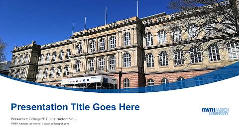 RWTH Aachen University Course/Courseware Creation PPT Template