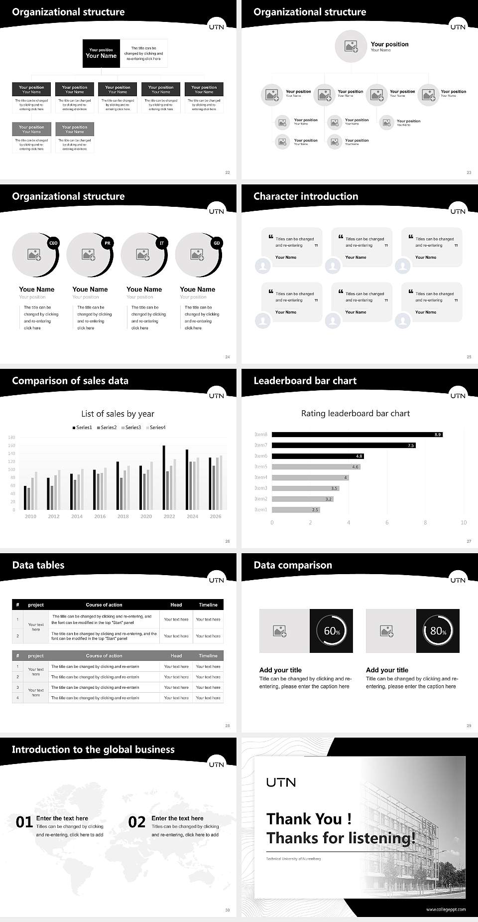 Technical University of Nuremberg Academic Presentation/Research Findings Report PPT Template4:3 ratio PPT effect preview image4