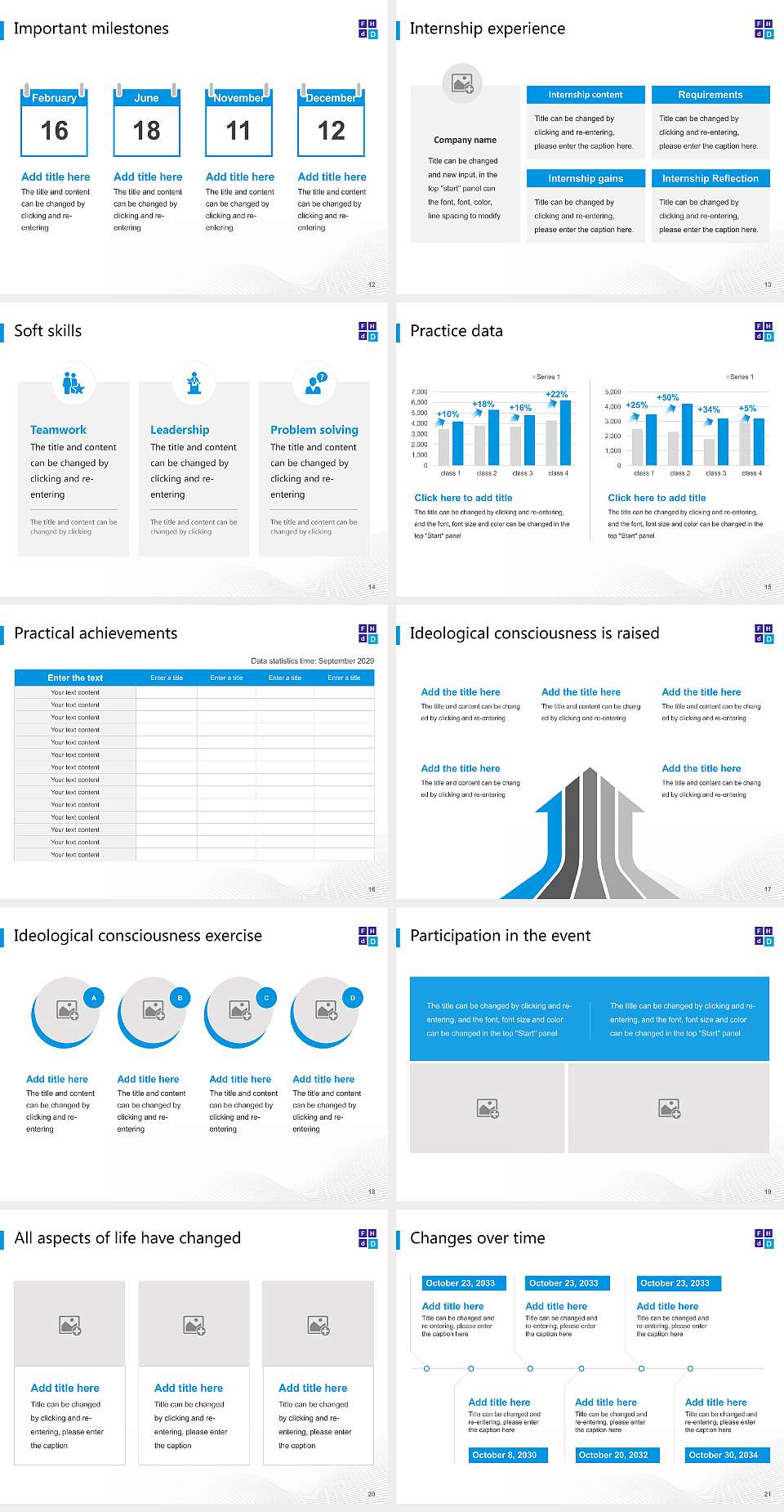 University of Applied Sciences of Diakonie National Scholarship Defense PPT Template4:3 ratio PPT effect preview image3