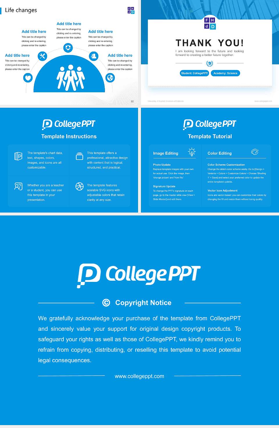 University of Applied Sciences of Diakonie National Scholarship Defense PPT Template4:3 ratio PPT effect preview image4