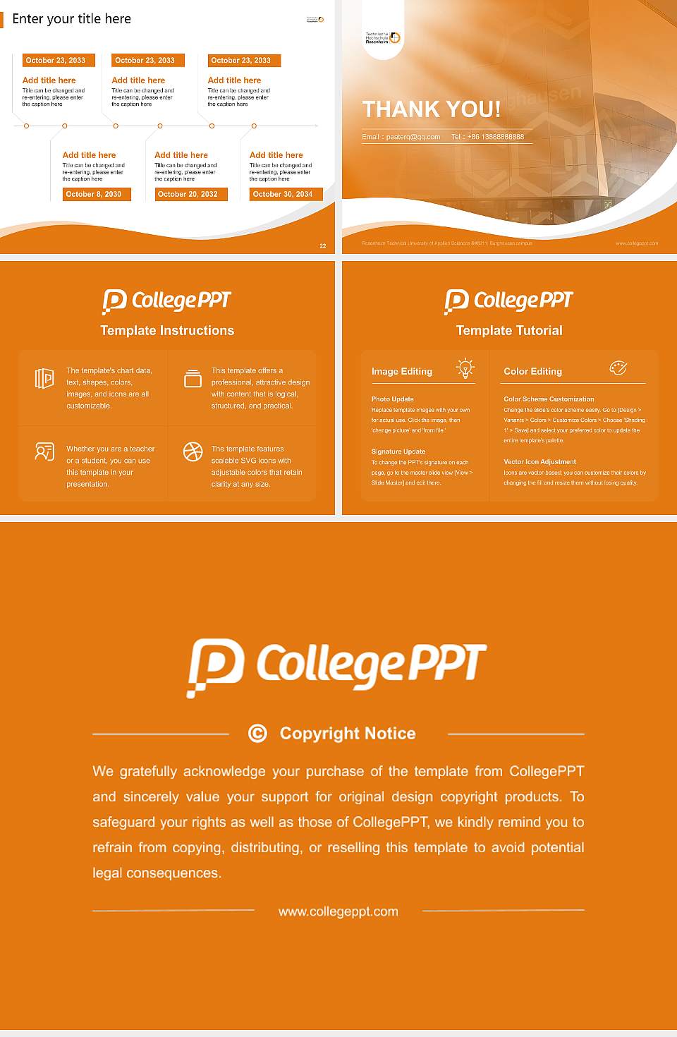 Rosenheim Technical University of Applied Sciences – Burghausen campus Lecture Sharing and Networking Event PPT Template4:3 ratio PPT effect preview image4