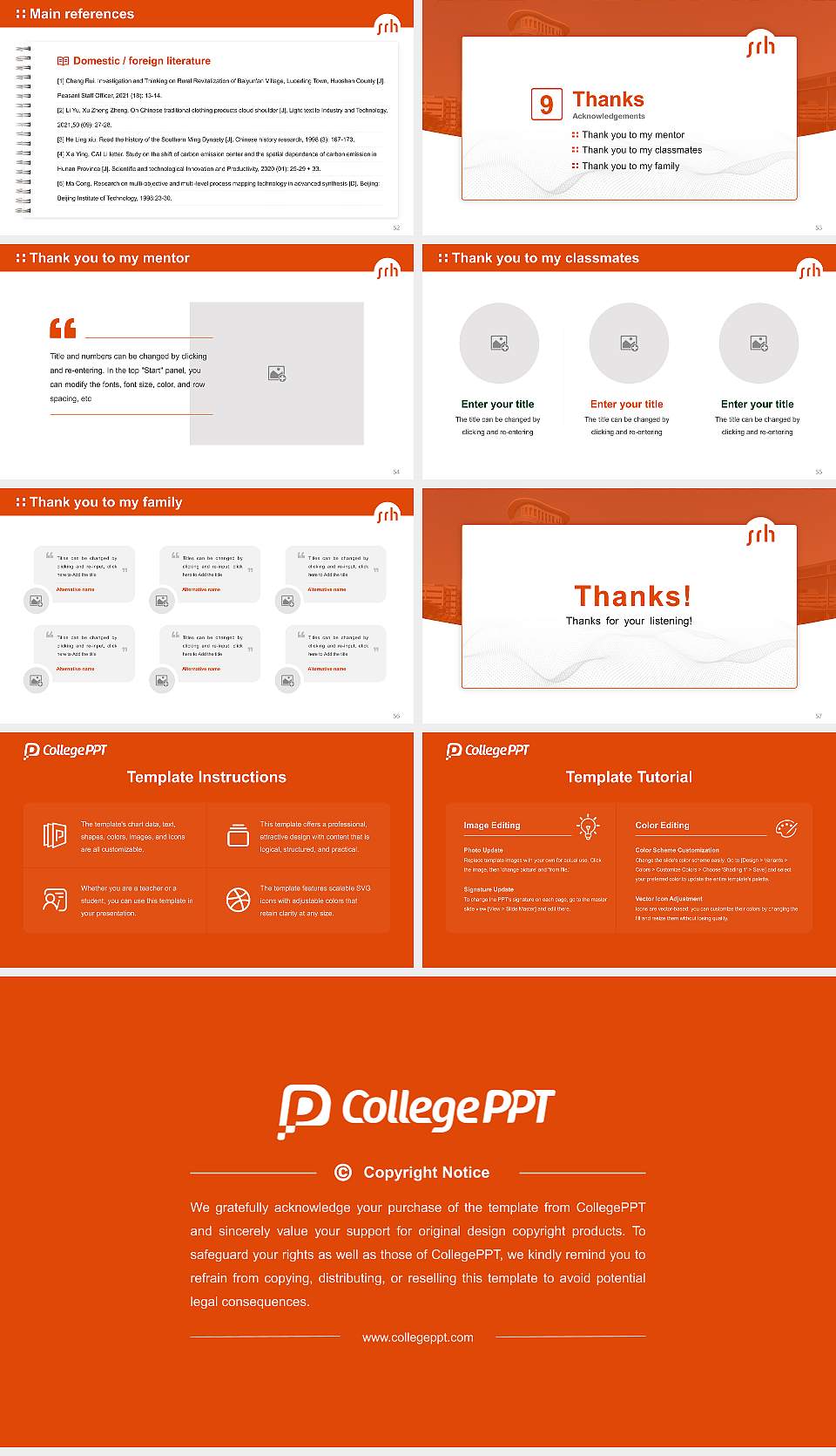 SRH University Heidelberg Graduation Thesis Defense PPT Template16:9 ratio PPT effect preview image7