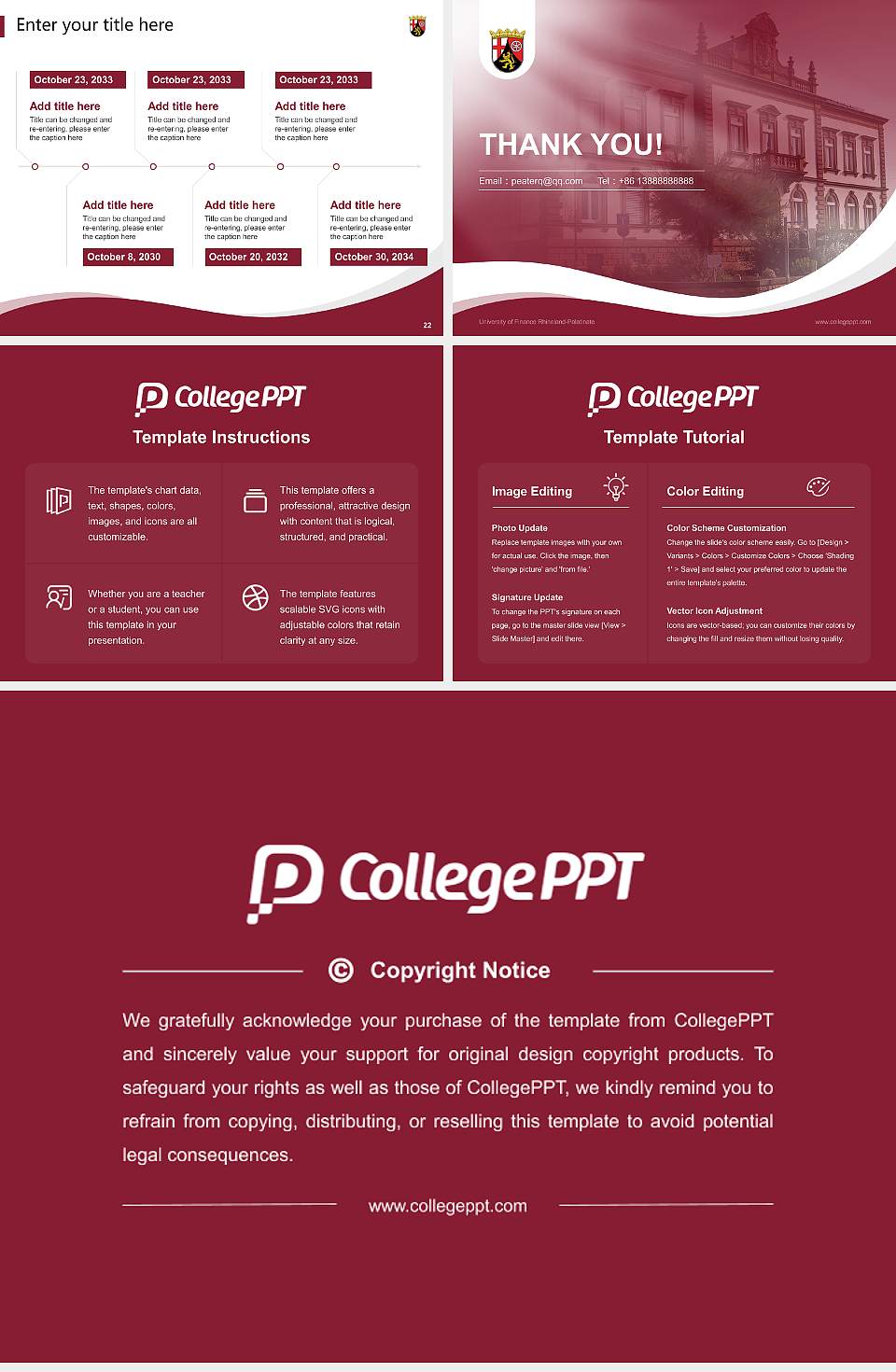 University of Finance Rhineland-Palatinate Lecture Sharing and Networking Event PPT Template4:3 ratio PPT effect preview image4