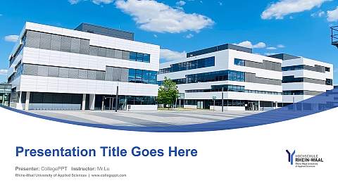Rhine-Waal University of Applied Sciences Course/Courseware Creation PPT Template