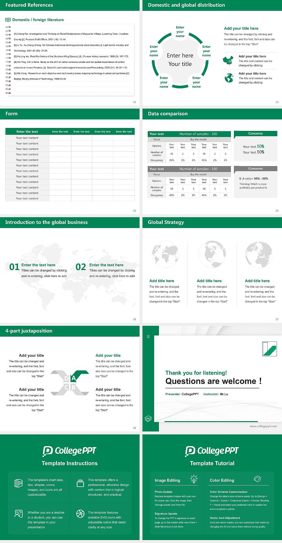University of Bayreuth Thesis Proposal/Graduation Defense PPT Template4:3 ratio PPT effect preview image4