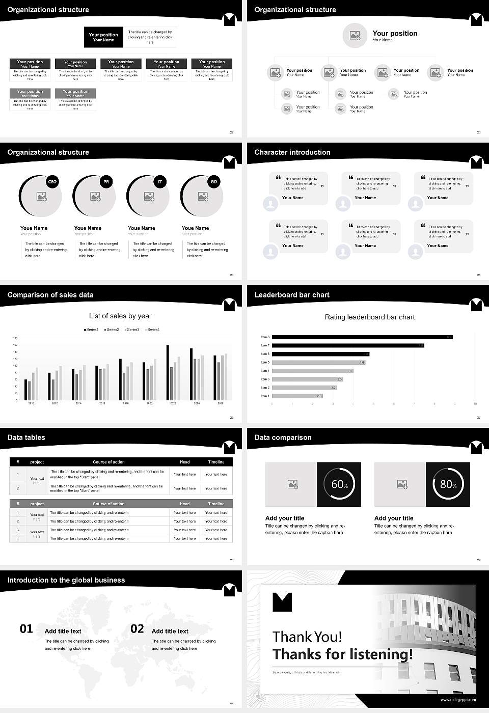 State University of Music and Performing Arts Mannheim Academic Presentation/Research Findings Report PPT Template16:9 ratio PPT effect preview image4