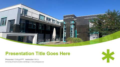 University of Communication and Design Course/Courseware Creation PPT Template