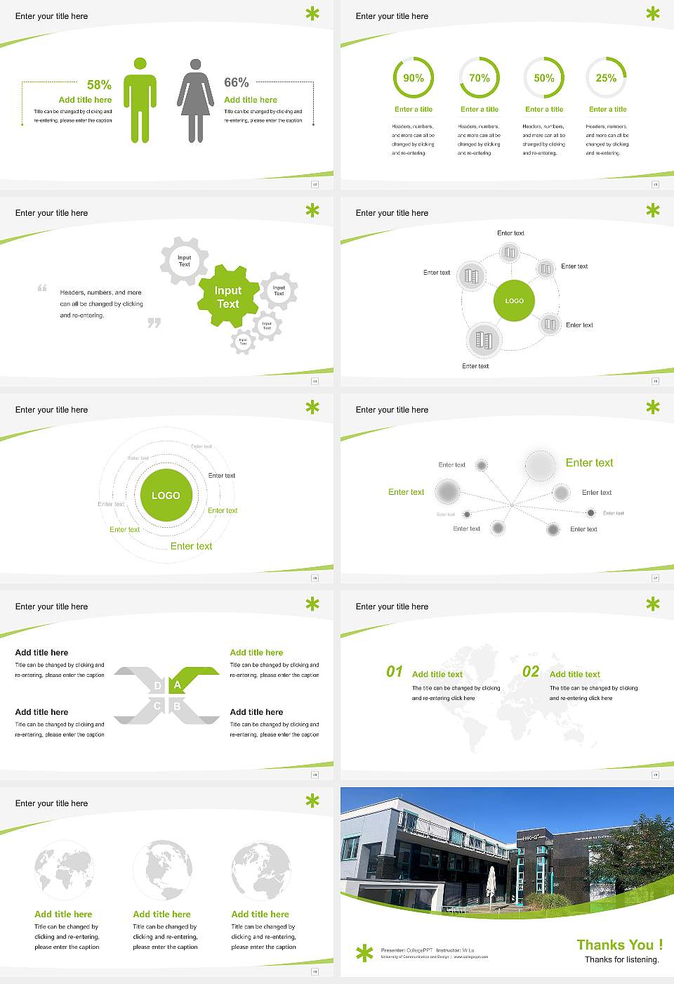 University of Communication and Design Course/Courseware Creation PPT Template16:9 ratio PPT effect preview image4