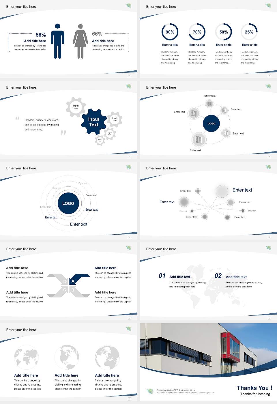 University of Applied Sciences for Administration of Saarland Course/Courseware Creation PPT Template16:9 ratio PPT effect preview image4