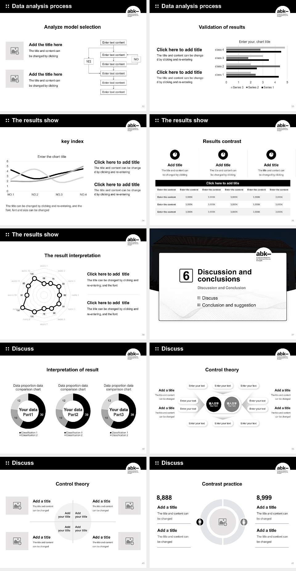 State Academy of Fine Arts Stuttgart Graduation Thesis Defense PPT Template4:3 ratio PPT effect preview image5