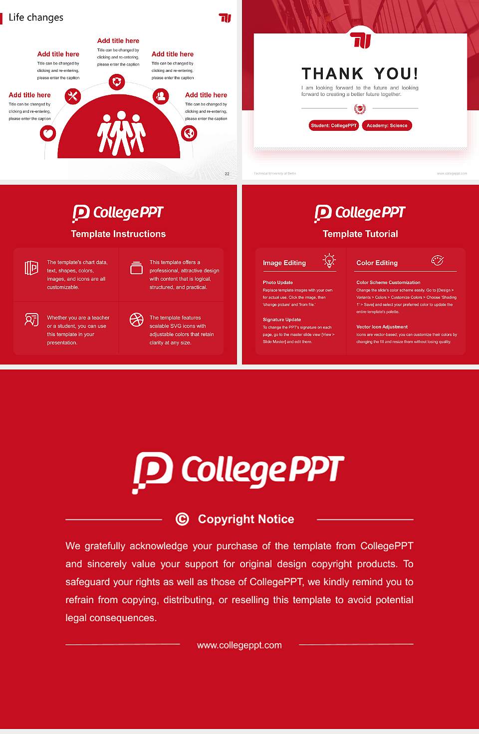 Technical University of Berlin National Scholarship Defense PPT Template4:3 ratio PPT effect preview image4
