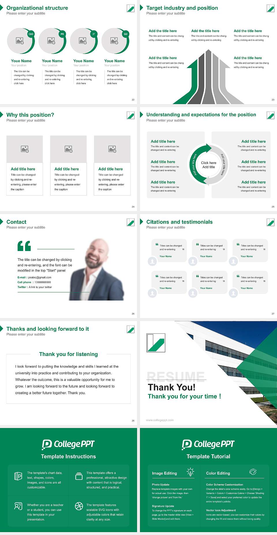 University of Bayreuth Resume PPT Template4:3 ratio PPT effect preview image4