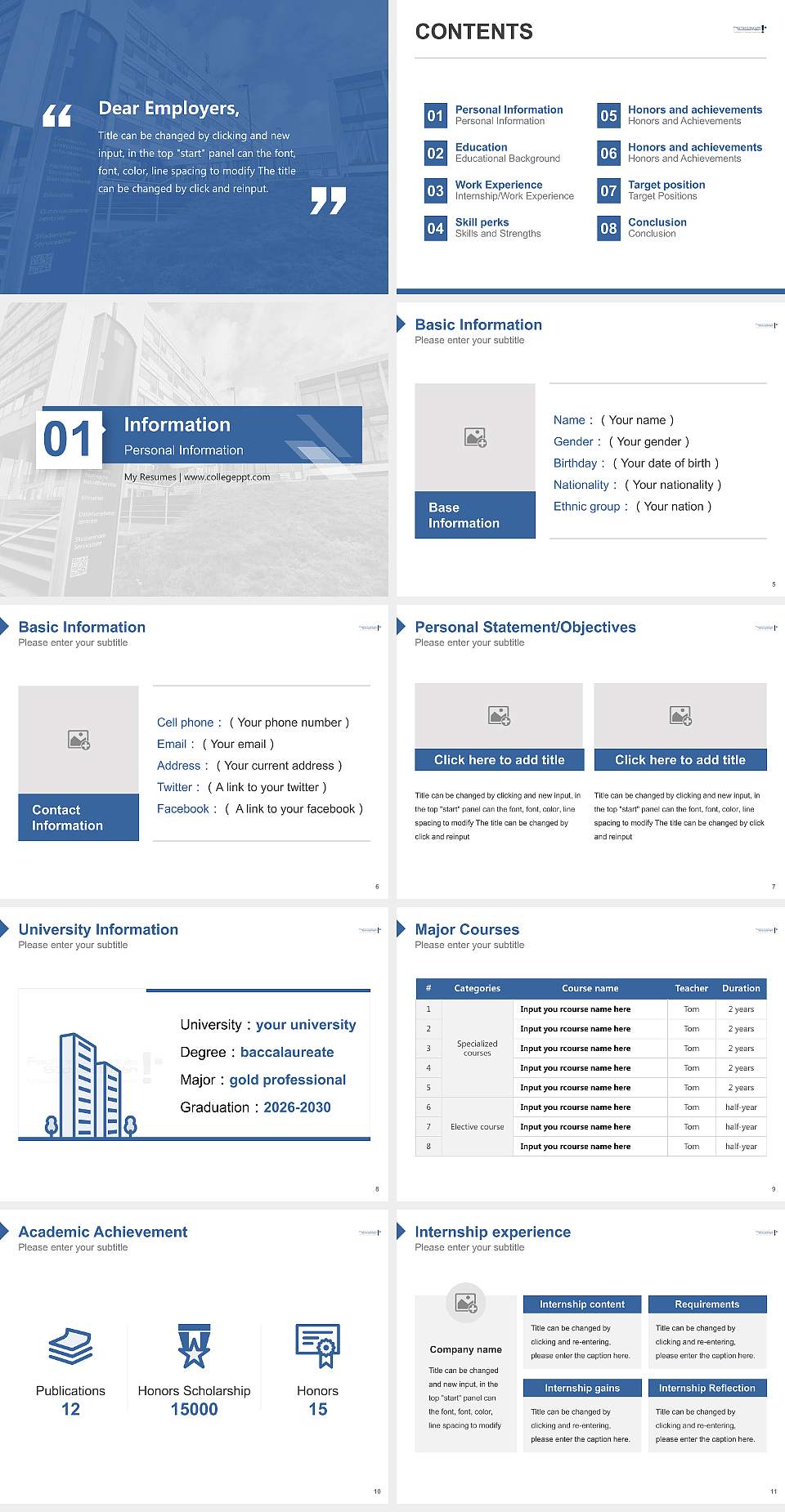 South Westphalia University of Applied Sciences – Hagen campus Resume PPT Template4:3 ratio PPT effect preview image2