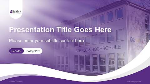 Steinbeis University Lecture Sharing and Networking Event PPT Template