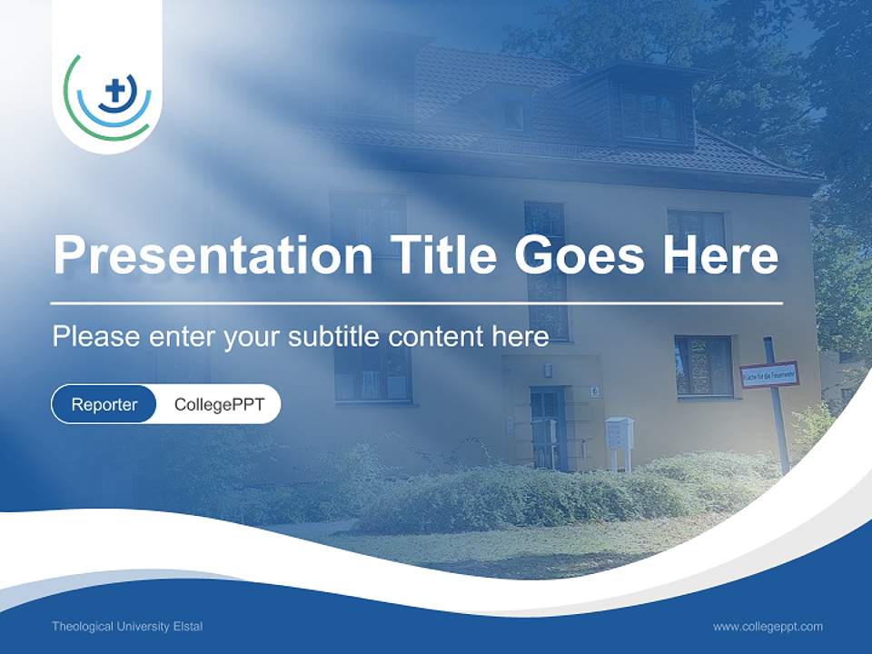 Theological University Elstal Lecture Sharing and Networking Event PPT Template4:3 ratio PPT effect preview image4