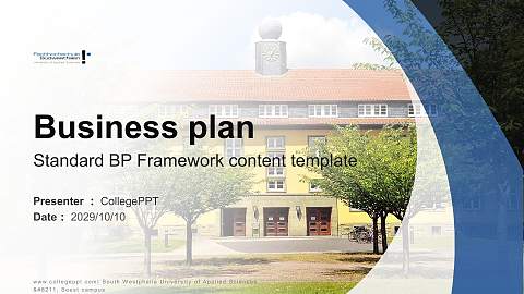 South Westphalia University of Applied Sciences – Soest campus Competition/Entrepreneurship Contest PPT Template