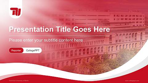 Technical University of Berlin Lecture Sharing and Networking Event PPT Template