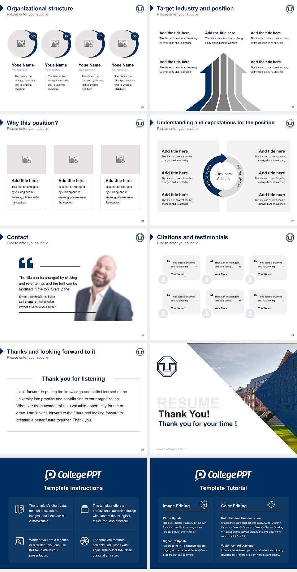 Technical University of Dresden Resume PPT Template4:3 ratio PPT effect preview image4