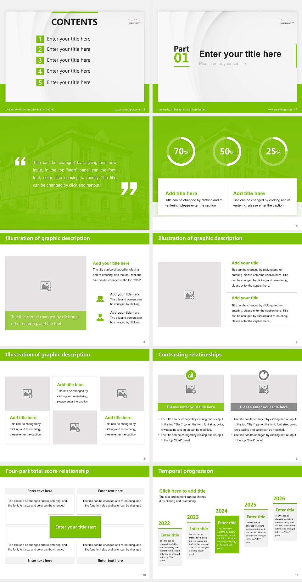 University of Design Schwäbisch Gmünd Thesis Proposal/Graduation Defense PPT Template4:3 ratio PPT effect preview image2