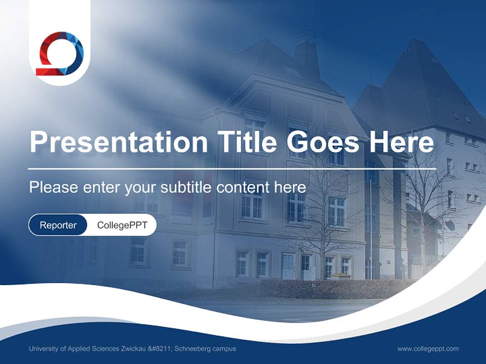 University of Applied Sciences Zwickau – Schneeberg campus Lecture Sharing and Networking Event PPT Template4:3 ratio PPT effect preview image4