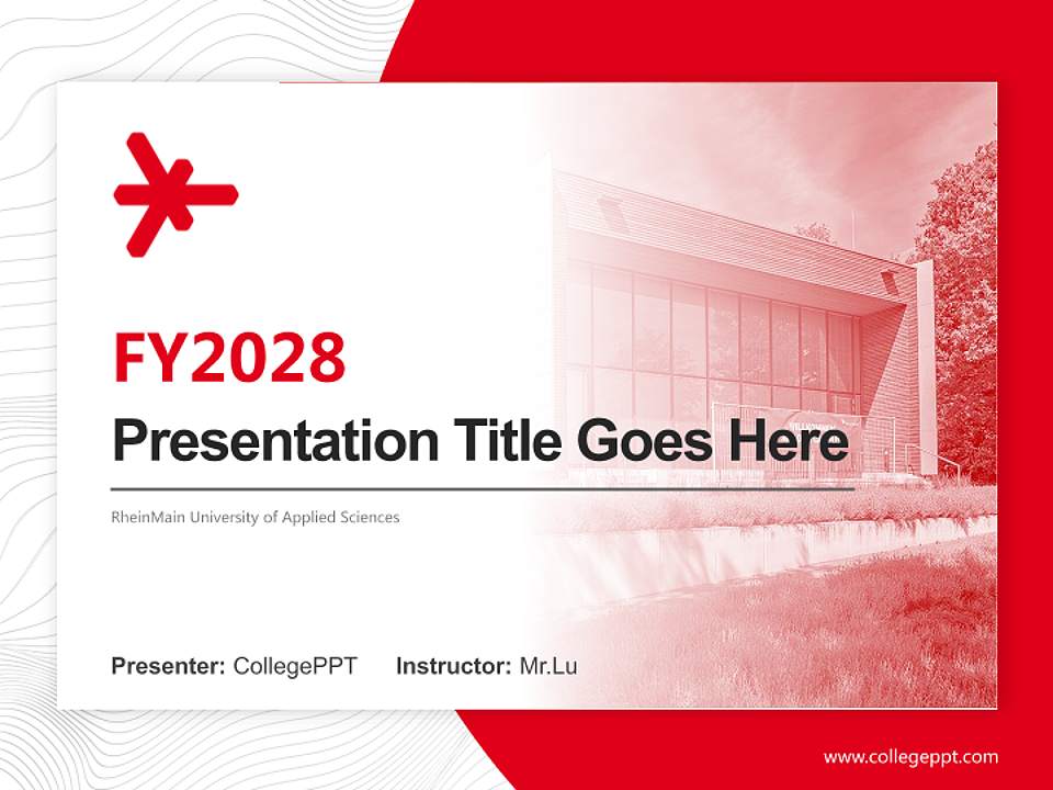 RheinMain University of Applied Sciences Academic Presentation/Research Findings Report PPT Template4:3 ratio PPT effect preview image5