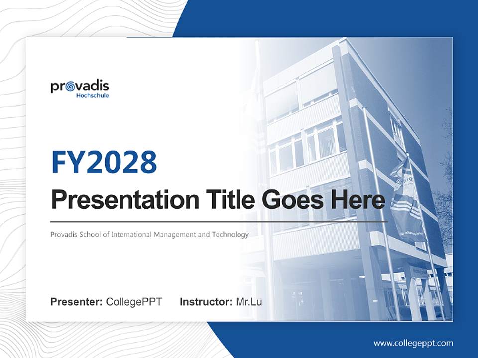 Provadis School of International Management and Technology Academic Presentation/Research Findings Report PPT Template4:3 ratio PPT effect preview image5