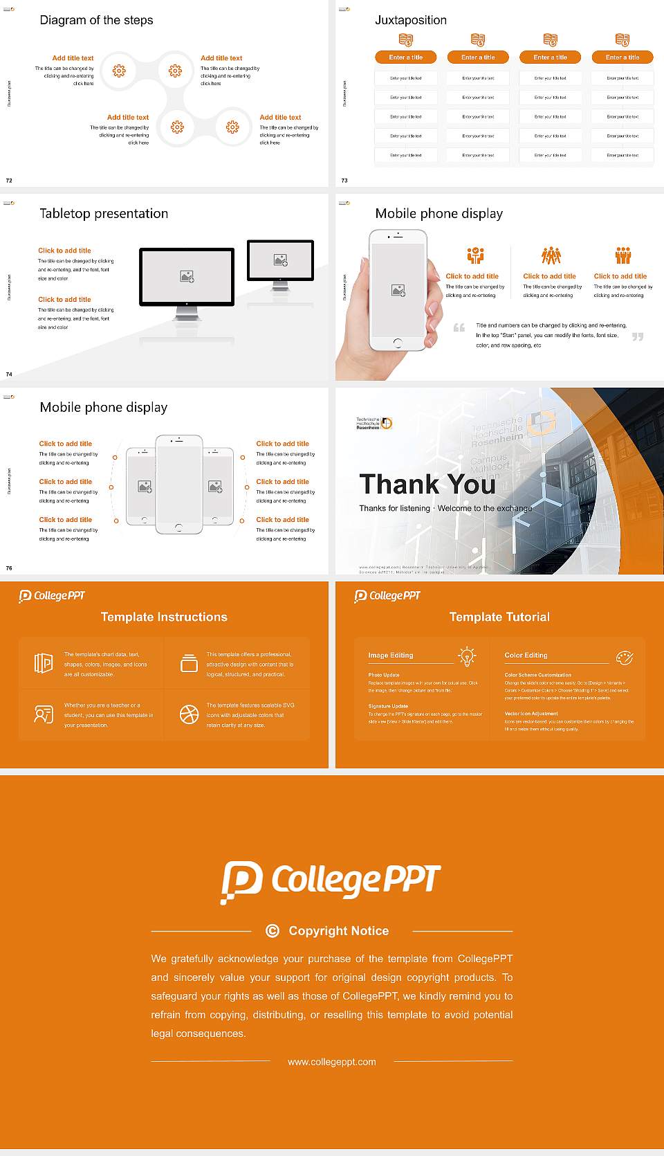 Rosenheim Technical University of Applied Sciences – Mühldorf am Inn campus Competition/Entrepreneurship Contest PPT Template16:9 ratio PPT effect preview image9