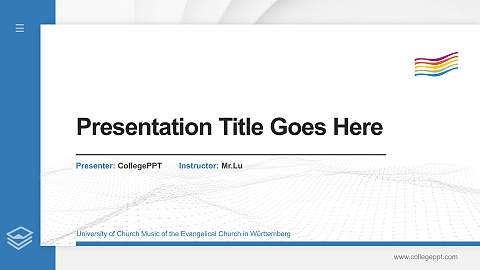 University of Church Music of the Evangelical Church in Württemberg Thesis Proposal/Graduation Defense PPT Template
