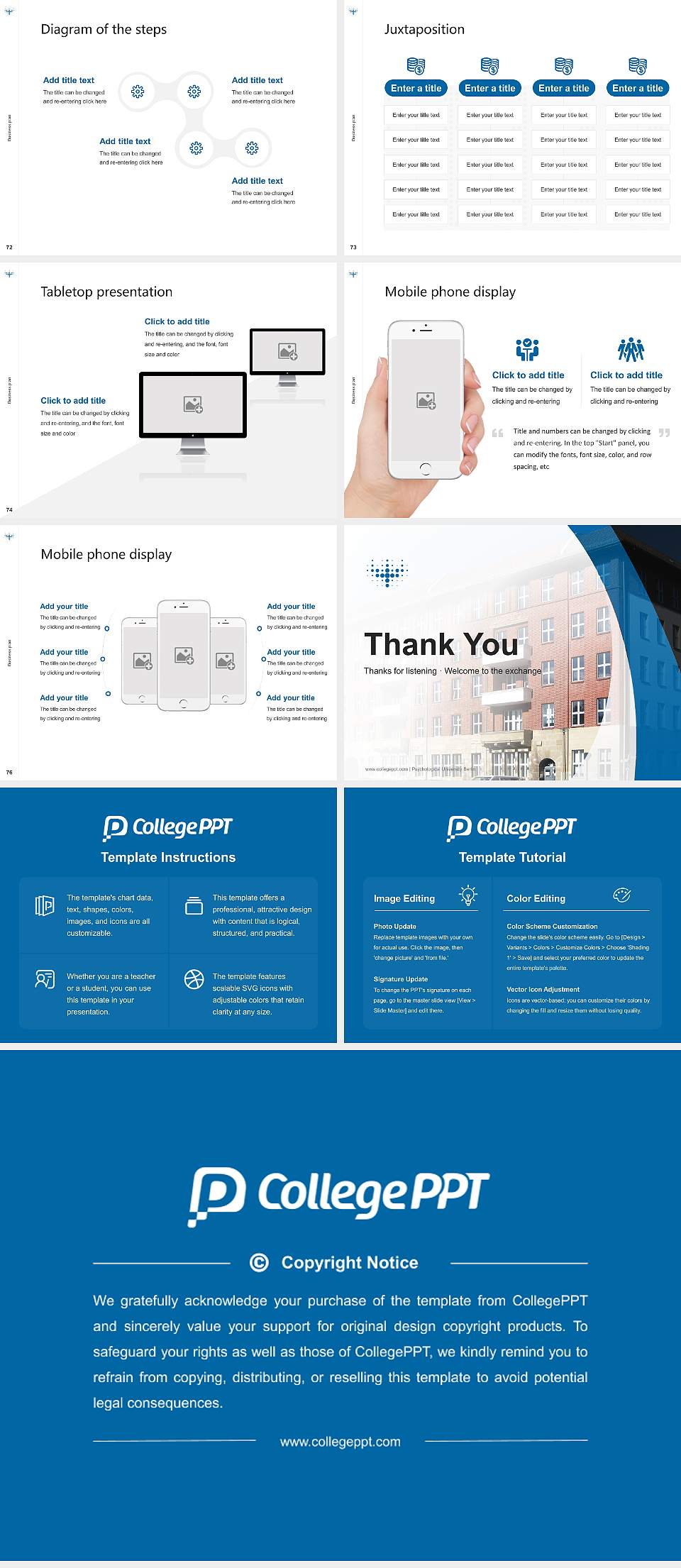 Psychological University Berlin Competition/Entrepreneurship Contest PPT Template4:3 ratio PPT effect preview image9