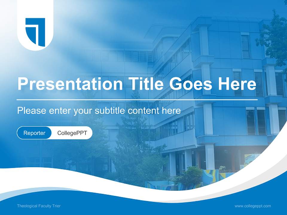 Theological Faculty Trier Lecture Sharing and Networking Event PPT Template4:3 ratio PPT effect preview image4
