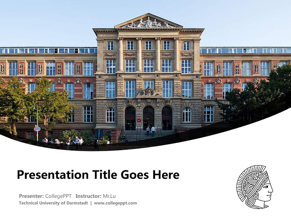 Technical University of Darmstadt Course/Courseware Creation PPT Template4:3 ratio PPT effect preview image5