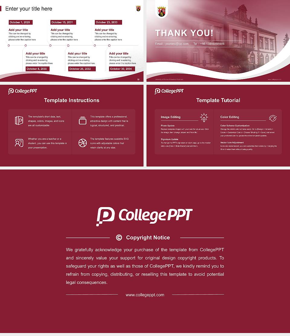 University of Finance Rhineland-Palatinate Lecture Sharing and Networking Event PPT Template16:9 ratio PPT effect preview image4