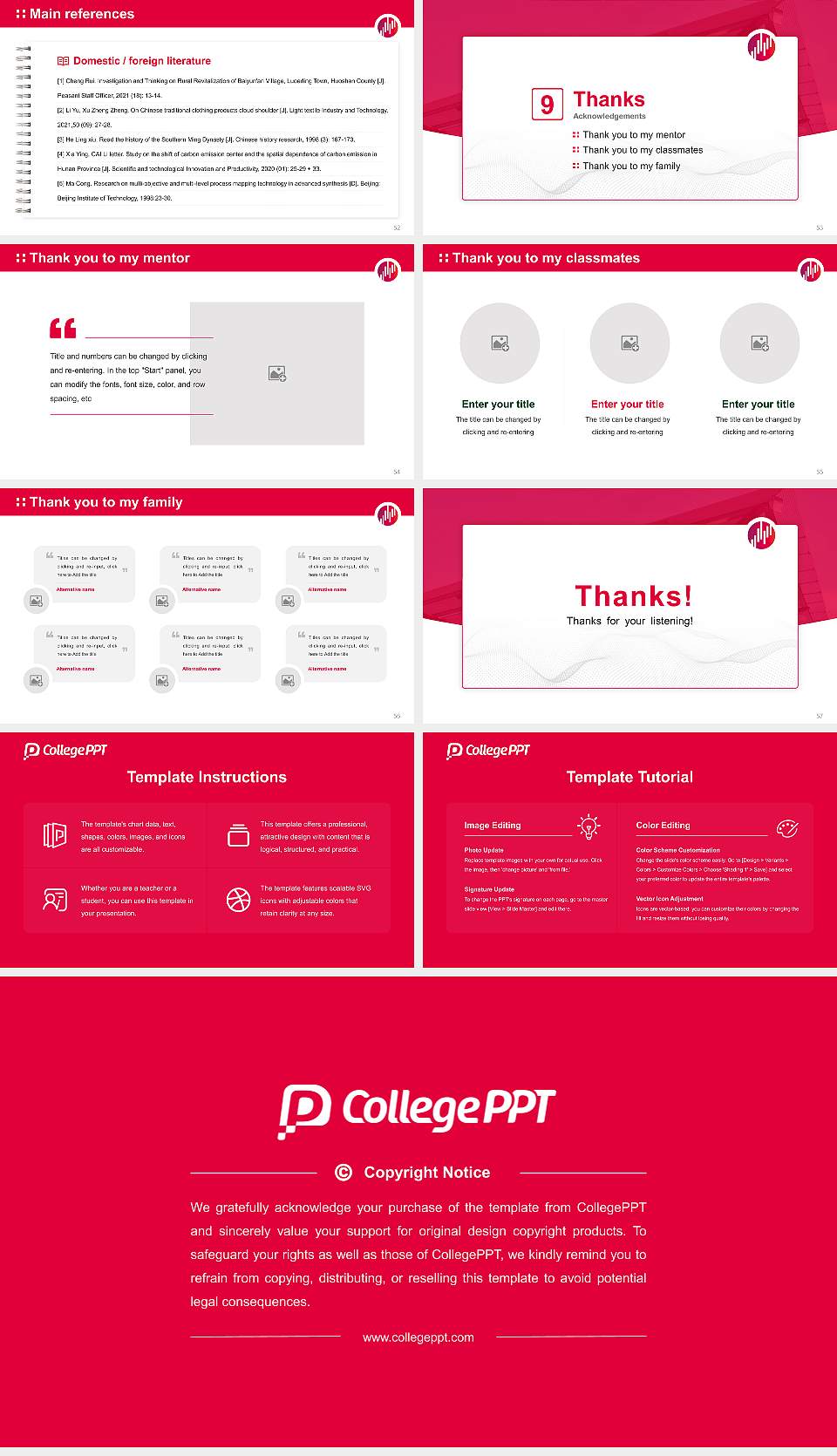 University of Business and Management Mannheim Graduation Thesis Defense PPT Template16:9 ratio PPT effect preview image7