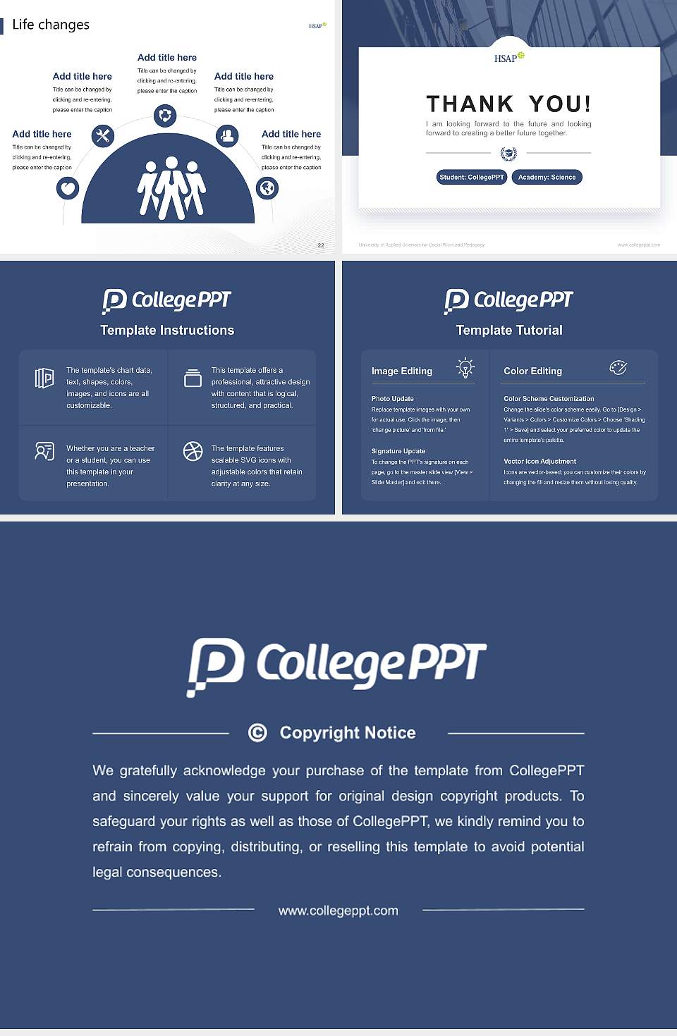 University of Applied Sciences for Social Work and Pedagogy National Scholarship Defense PPT Template4:3 ratio PPT effect preview image4