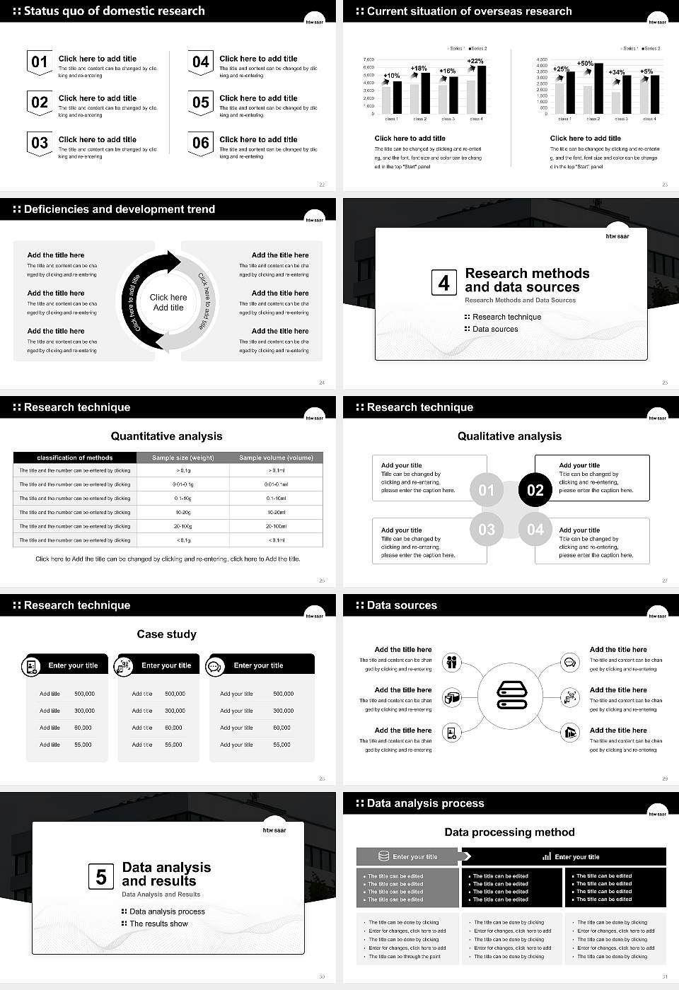 University of Applied Sciences Saarland Graduation Thesis Defense PPT Template16:9 ratio PPT effect preview image4