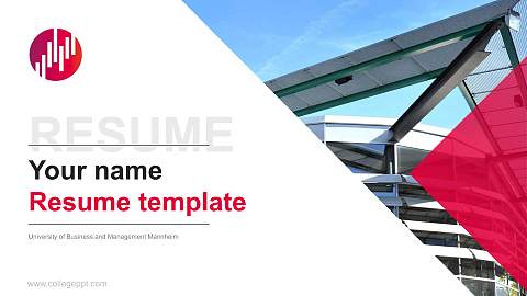 University of Business and Management Mannheim Resume PPT Template