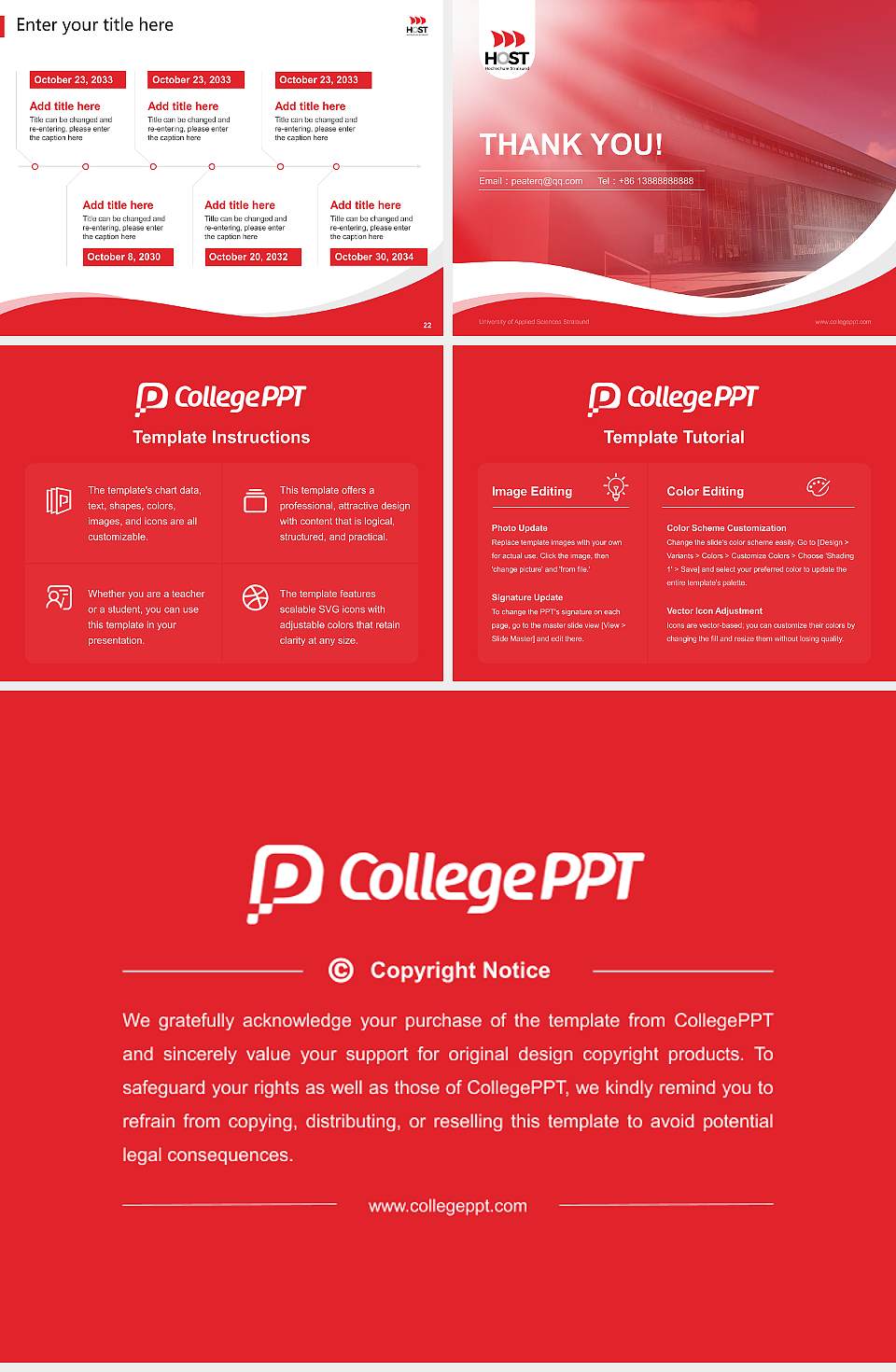 University of Applied Sciences Stralsund Lecture Sharing and Networking Event PPT Template4:3 ratio PPT effect preview image4