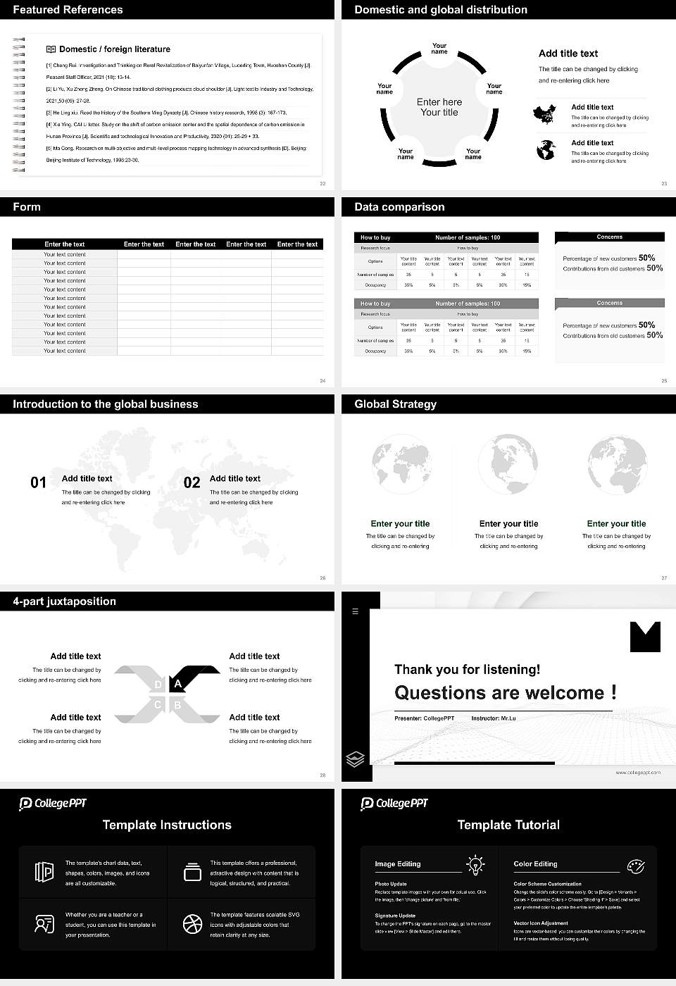State University of Music and Performing Arts Mannheim Thesis Proposal/Graduation Defense PPT Template16:9 ratio PPT effect preview image4