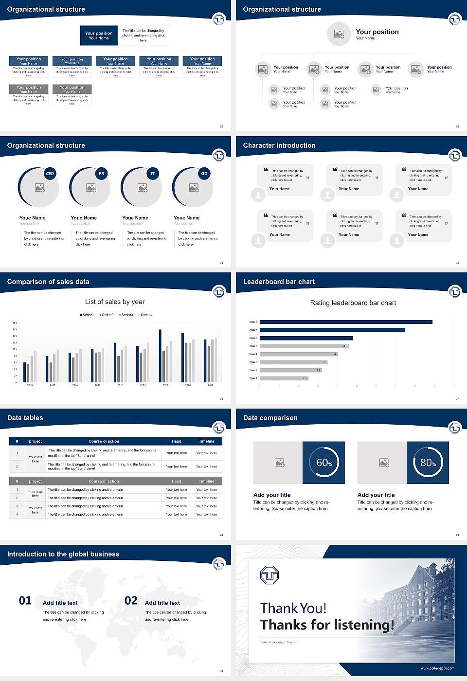 Technical University of Dresden Academic Presentation/Research Findings Report PPT Template16:9 ratio PPT effect preview image4