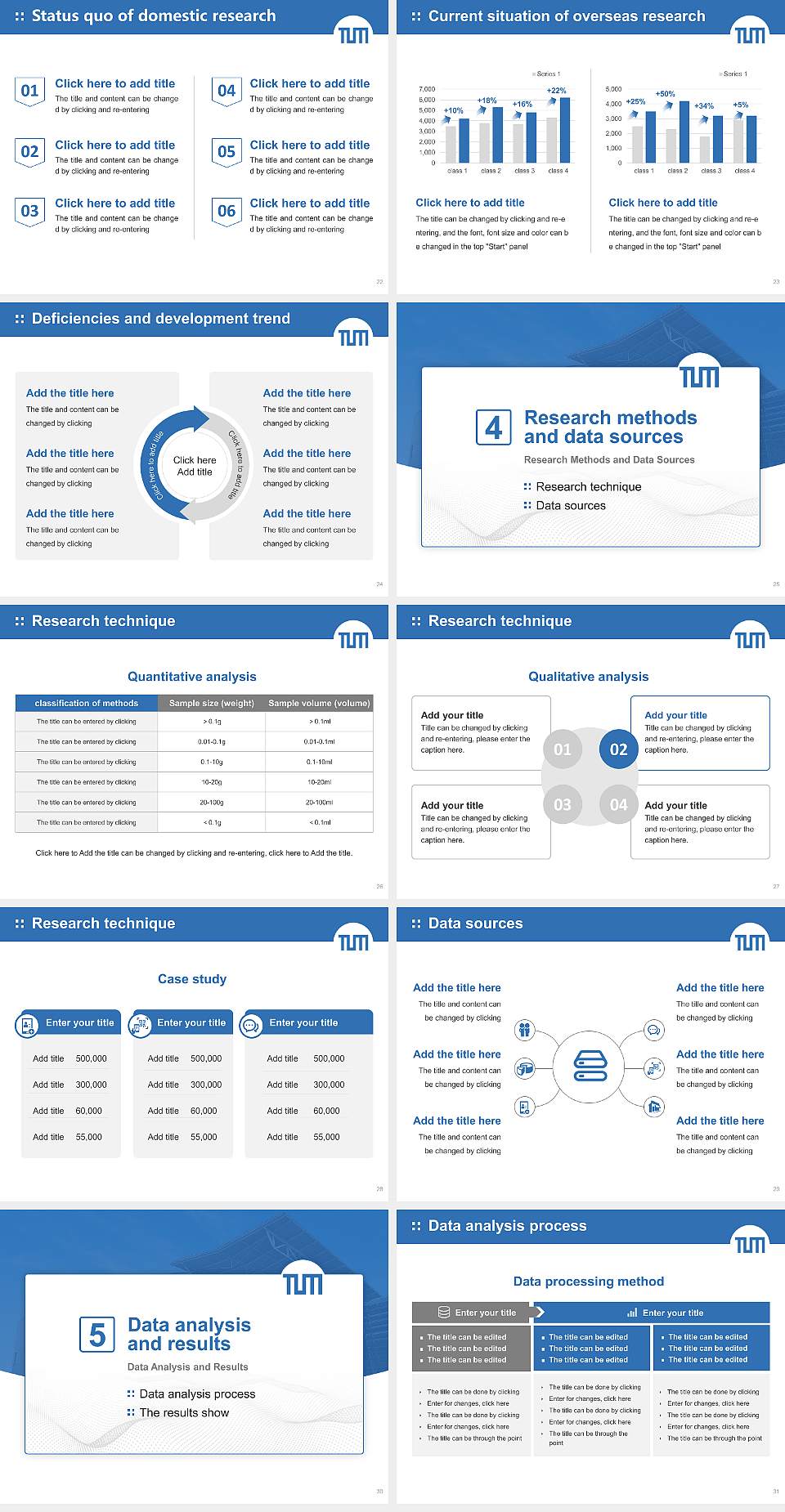 Technical University of Munich – Garching campus Graduation Thesis Defense PPT Template4:3 ratio PPT effect preview image4