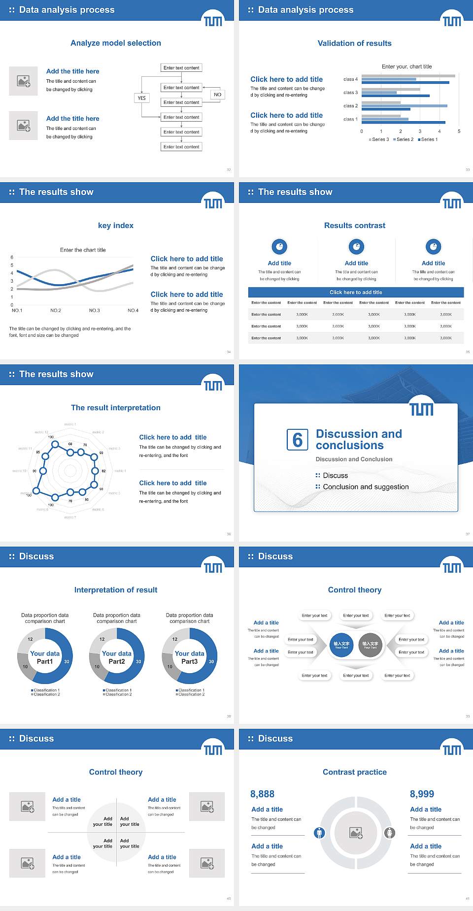 Technical University of Munich – Garching campus Graduation Thesis Defense PPT Template4:3 ratio PPT effect preview image5