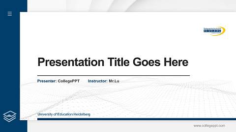 University of Education Heidelberg Thesis Proposal/Graduation Defense PPT Template