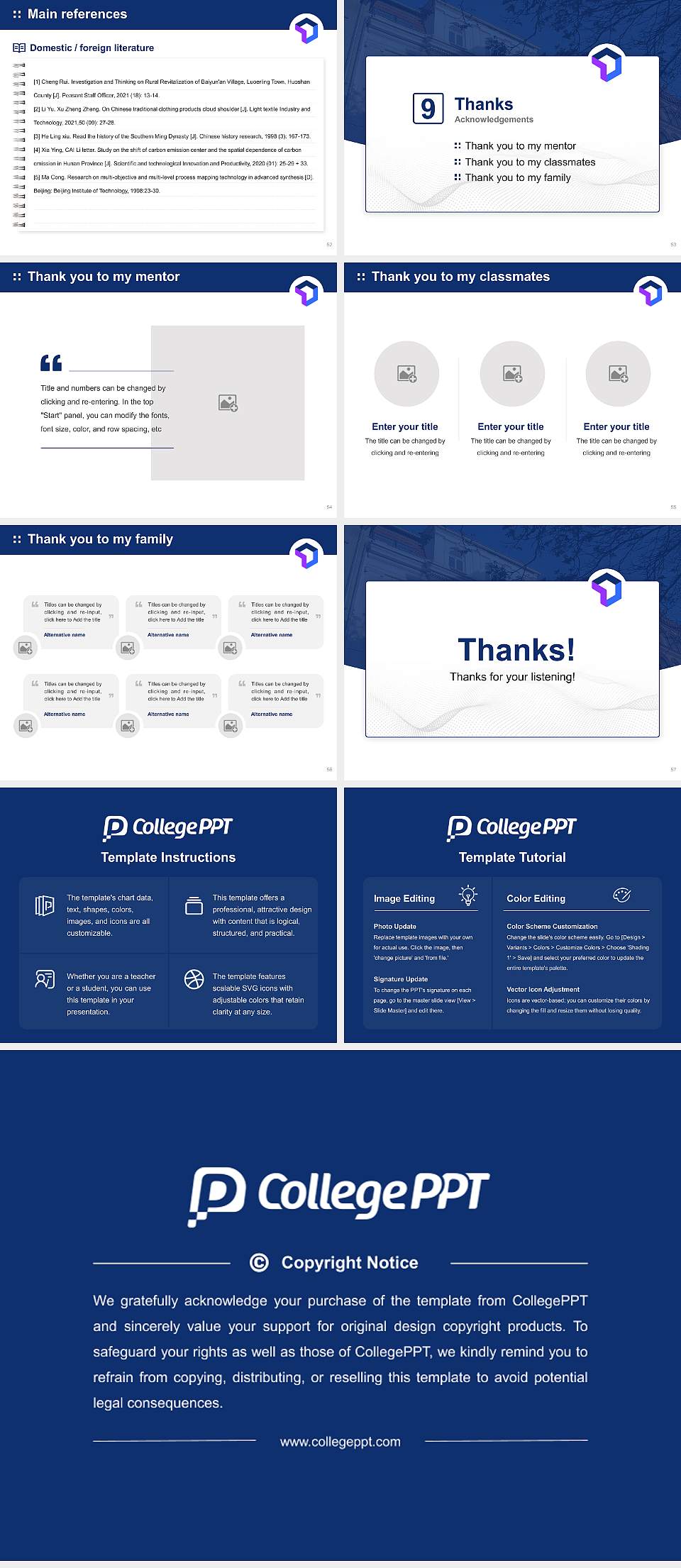 University of Applied Sciences for Small and Medium-Sized Enterprises – Rostock campus Graduation Thesis Defense PPT Template4:3 ratio PPT effect preview image7