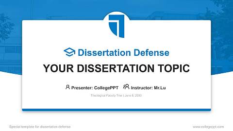 Theological Faculty Trier Graduation Thesis Defense PPT Template