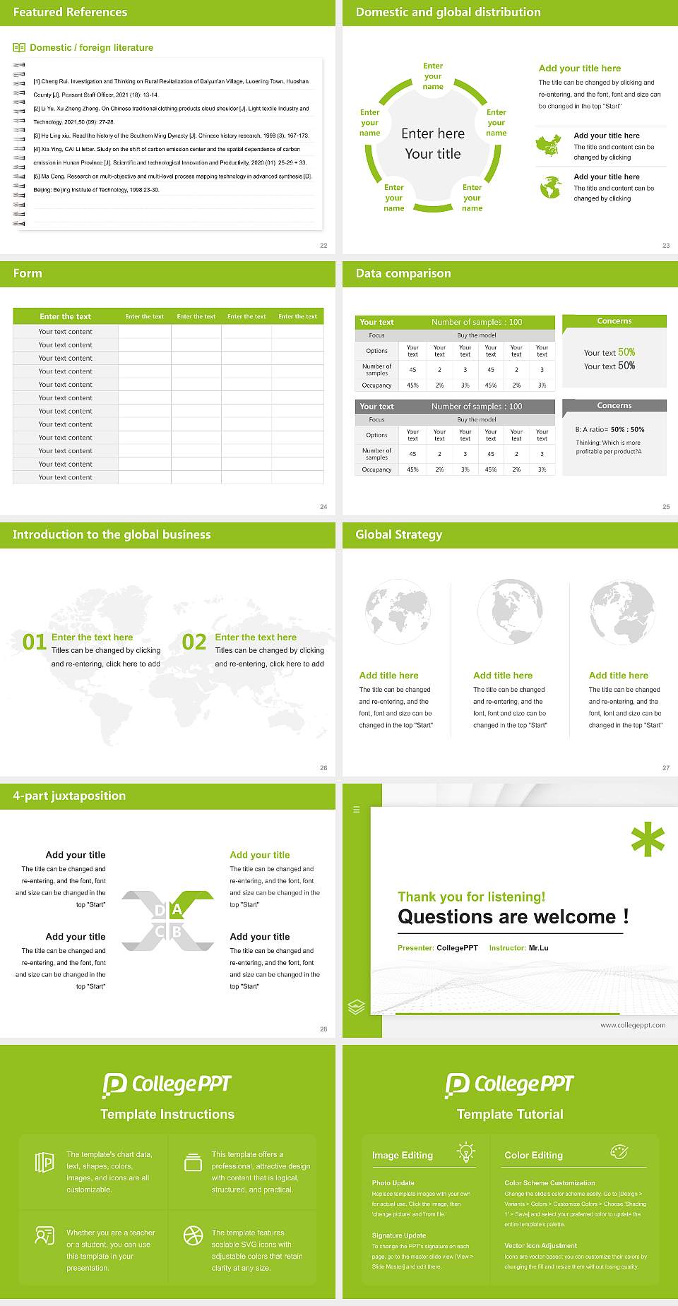 University of Communication and Design Thesis Proposal/Graduation Defense PPT Template4:3 ratio PPT effect preview image4