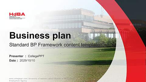 University of Applied Labour Studies of the Federal Employment Agency Competition/Entrepreneurship Contest PPT Template