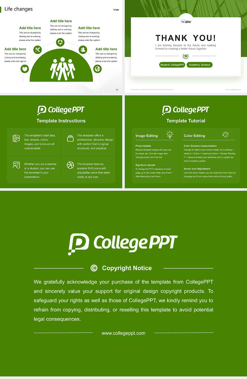 University of Applied Sciences for the Bavarian Economy National Scholarship Defense PPT Template4:3 ratio PPT effect preview image4