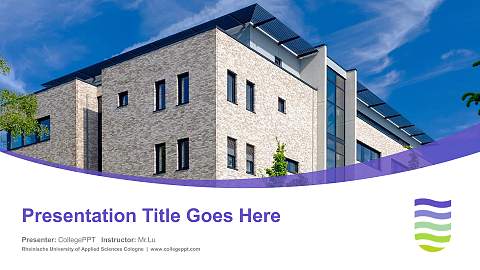 Rheinische University of Applied Sciences Cologne Course/Courseware Creation PPT Template
