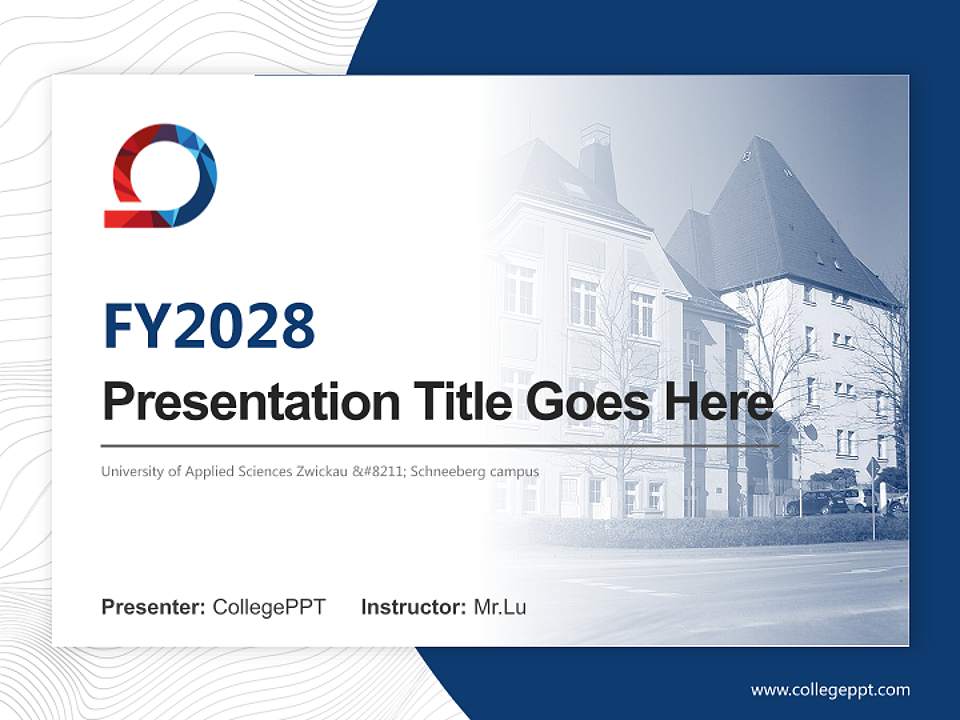 University of Applied Sciences Zwickau – Schneeberg campus Academic Presentation/Research Findings Report PPT Template4:3 ratio PPT effect preview image5