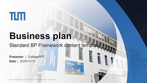 Technical University of Munich Competition/Entrepreneurship Contest PPT Template